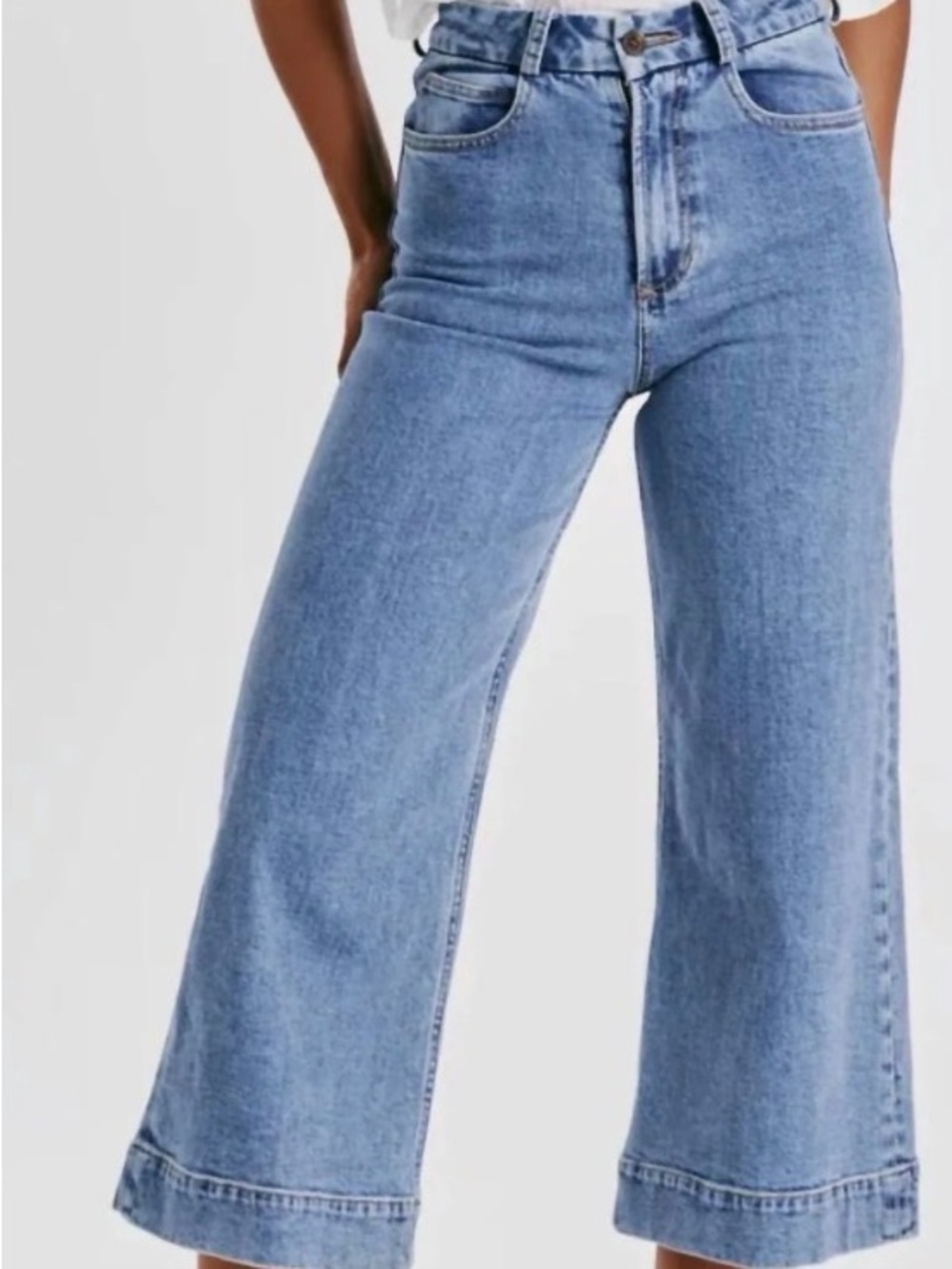 Dear John Medium Blue Wide-Leg Jeans